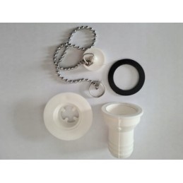 Straight washbasin drain