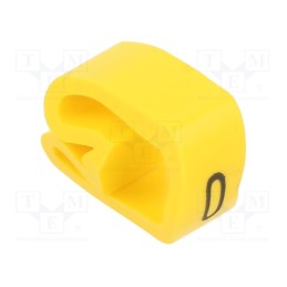 1 pcg x PARTEX - PA-30006AV40.O - Markers, Marking: O, 8÷16mm, PVC, yellow, -30÷60°C, leaded, PA-3