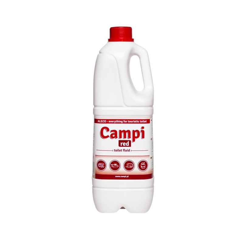 Fluid for tourist toilets campi red 2l toilet