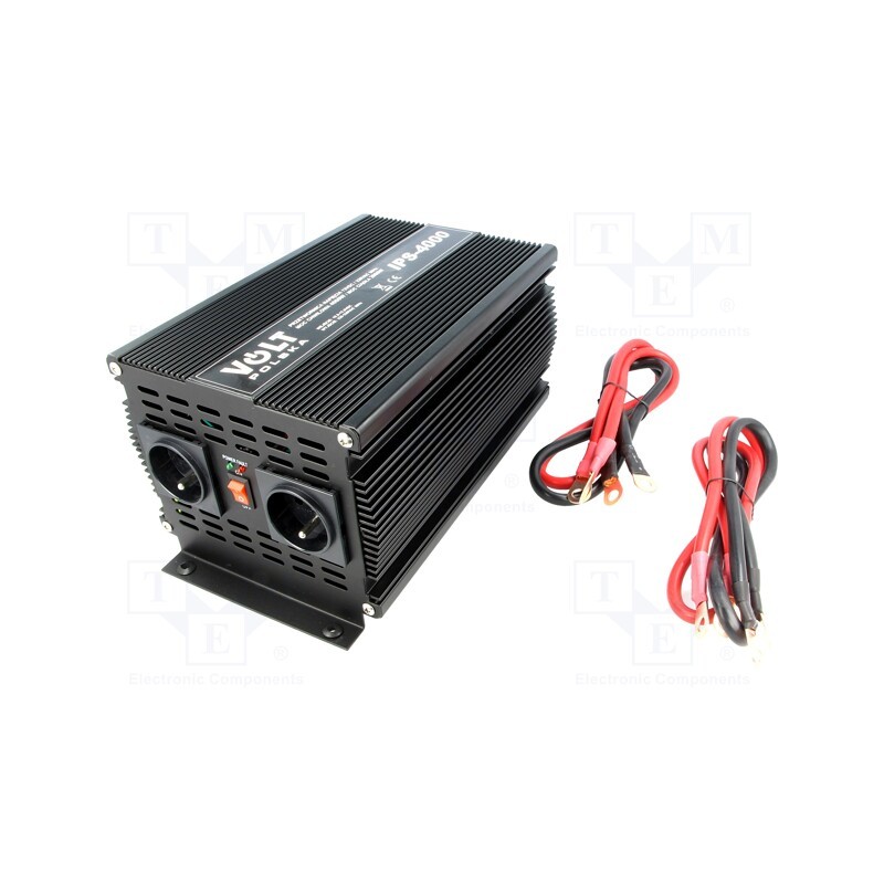 1 pcs x VOLT POLSKA - 3IPS400012 - Converter: DC/AC, 2000W, Uout: 230VAC, 10.5÷15.5VDC, 290x173x145mm
