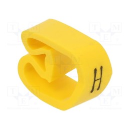 1 pcg x PARTEX - PA-30006AV40.H - Markers, Marking: H, 8÷16mm, PVC, yellow, -30÷60°C, leaded, PA-3