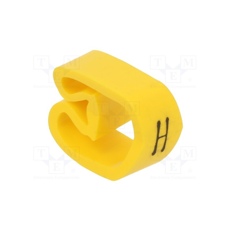 1 pcg x PARTEX - PA-30006AV40.H - Markers, Marking: H, 8÷16mm, PVC, yellow, -30÷60°C, leaded, PA-3