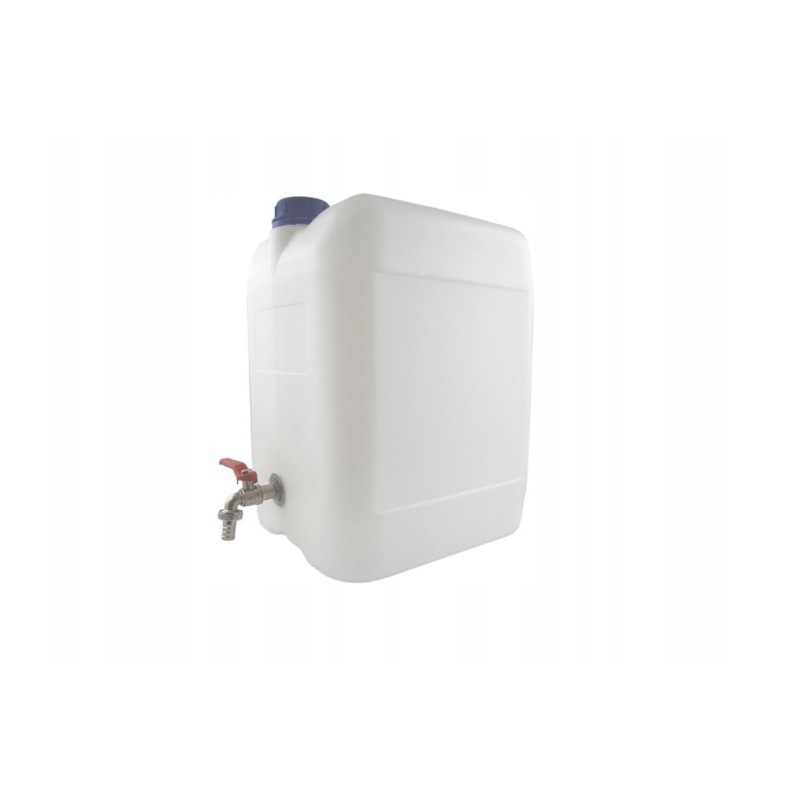 Water container canister with metal tap, 10 liters