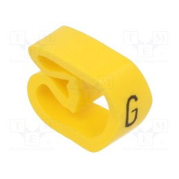 1 pcg x PARTEX - PA-30006AV40.G - Markers, Marking: G, 8÷16mm, PVC, yellow, -30÷60°C, leaded, PA-3