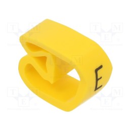 1 pcg x PARTEX - PA-30006AV40.E - Markers, Marking: E, 8÷16mm, PVC, yellow, -30÷60°C, leaded, PA-3