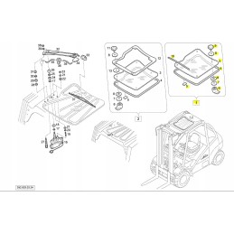 Complete roof glass Linde 392 393 3924308914