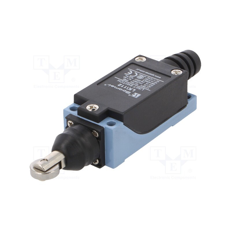 1 pcs x SPAMEL - LK\112 - Limit switch, metal roller Ø12,7mm, NO + NC, 5A, max.250VAC, IP65