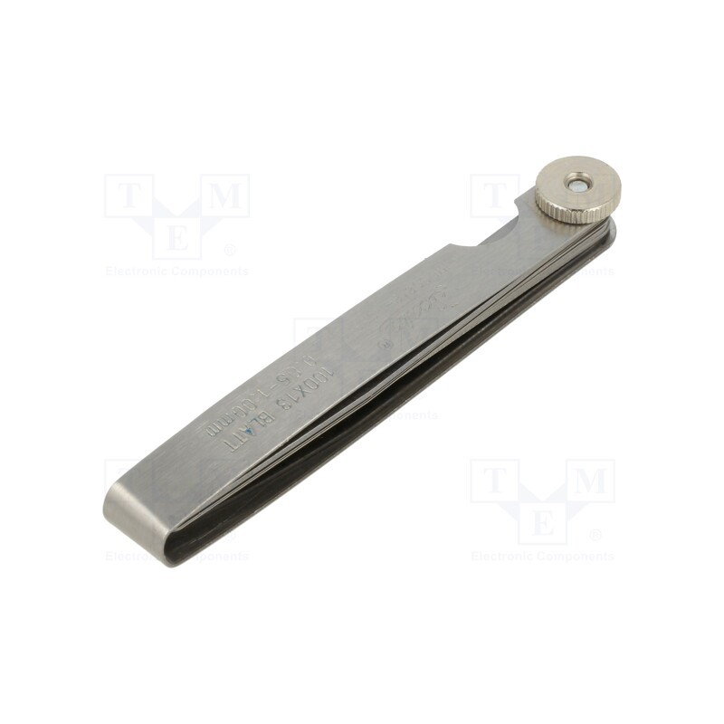 1 pcs x SCALA - 470.102C - Metric feeler gauge, Range: 0,05÷1mm, L: 100mm, Width: 13mm, 13pcs.