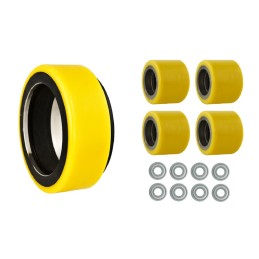 A set of wheels and rollers for a Jazgot ept12 ez trolley