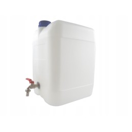 Water container canister with metal tap, 10 liters