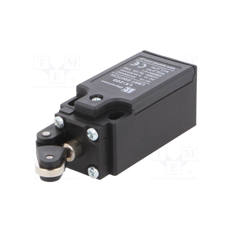 1 pcs x SPAMEL - LK\200 - Limit switch, angled lever with roller, NO + NC, 5A, max.250VAC
