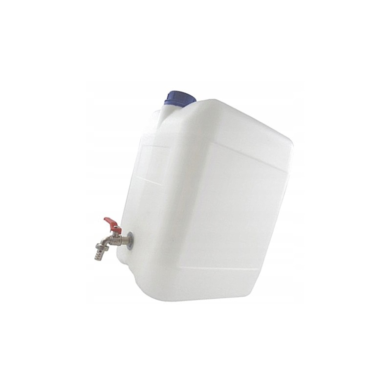 Canister r0u25 water container with metal tap