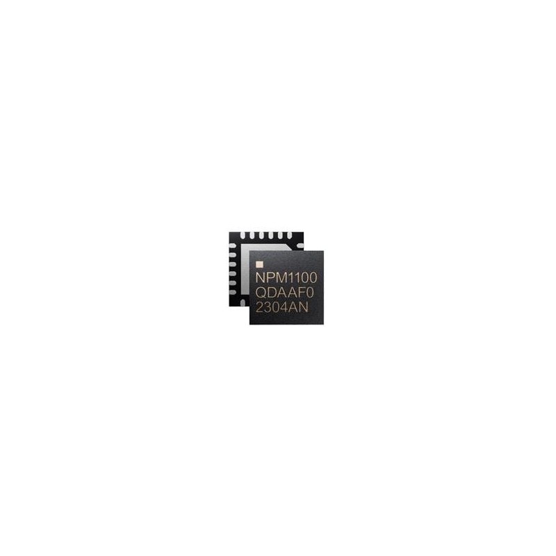 1 pcs : NPM1100-QDAA-R - Battery Management Extremely compact Power Management IC (PMIC) QFN