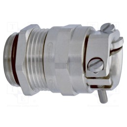 1 pcs x HUMMEL - 1.692.1600.50 - Cable gland, with earthing, M16, IP68, brass, Body plating: nickel