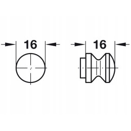 Push lock mini trailer furniture lock, white