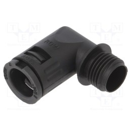 1 pcs x LAPP - 55501135 - 90° angled connector, Thread: metric,outside, polyamide 6, black