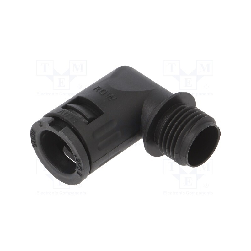 1 pcs x LAPP - 55501135 - 90° angled connector, Thread: metric,outside, polyamide 6, black