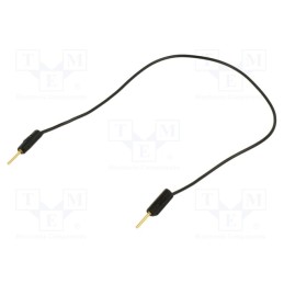 1 pcs x STu00c4UBLI - 28.0026-01521 - Test lead, 60VDC, 30VAC, 3A, banana plug 1mm,both sides, black