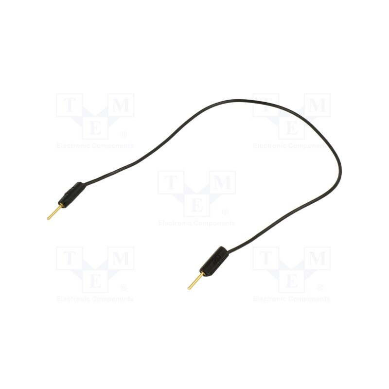 1 pcs x STu00c4UBLI - 28.0026-01521 - Test lead, 60VDC, 30VAC, 3A, banana plug 1mm,both sides, black