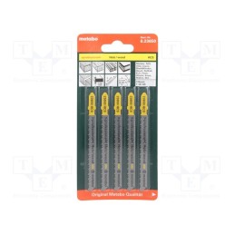 1 set x METABO - 623650000 - Hacksaw blade, wood,chipboard, 74mm, CLEAN WOOD, 5pcs.