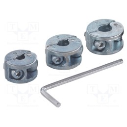 1 set x WOLFCRAFT - 2755000 - Drilling depth stops, 3pcs, 6mm,8mm,10mm