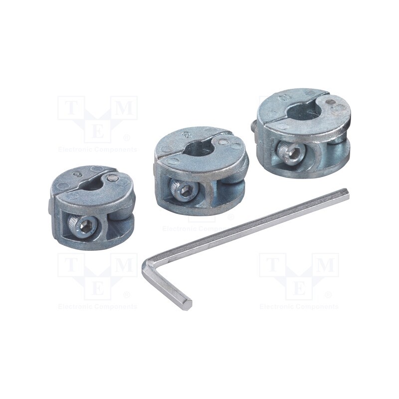 1 set x WOLFCRAFT - 2755000 - Drilling depth stops, 3pcs, 6mm,8mm,10mm