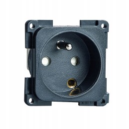 Socket insert with grounding for a 230v camper