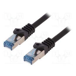 1 pcs x LOGILINK - CQ4023S - Patch cord, S/FTP, 6a, stranded, Cu, LSZH, black, 500mm, 26AWG