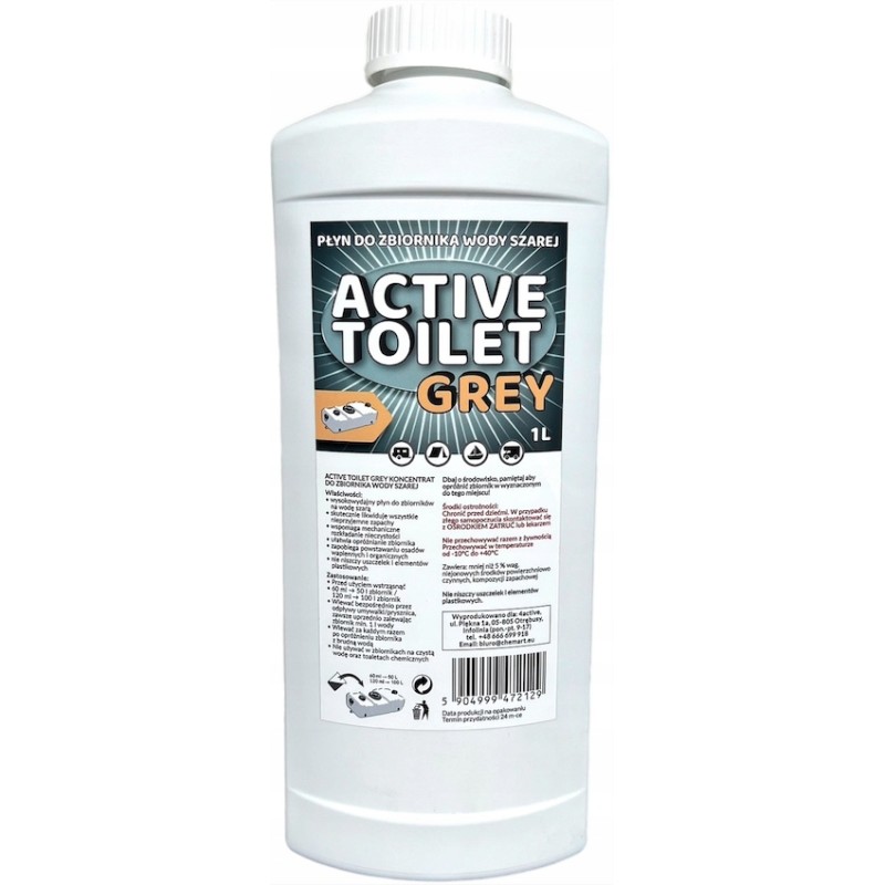 Active toilet gray liquid for dirty gray water 1l