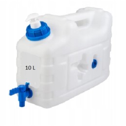 Canister, drinking water container, 10l, tap, cap, soap dispenser, certified