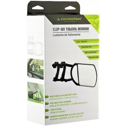 A mirror for towing a caravan