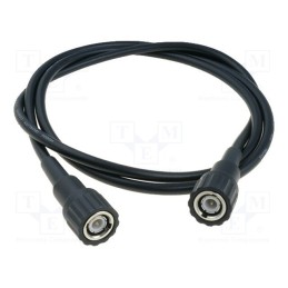 1 pcs x AXIOMET - AX-TL-BNC-BNC - Test lead, 3A, BNC plug,both sides, Len: 1m, black