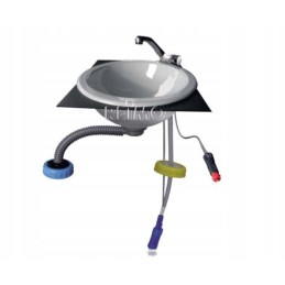 Washbasin with London tap and Westfield Comet pump