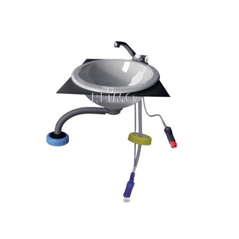 Washbasin with London tap and Westfield Comet pump