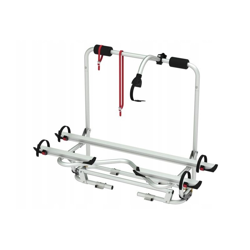 Bicycle carrier for the drawbar of a caravan