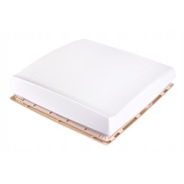 Roof window with fan 12v vent motorized 40x40 white cream thule