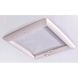 Roof window with fan 12v vent motorized 40x40 white cream thule