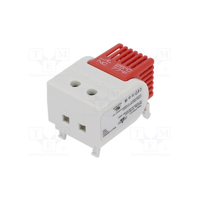1 pcs x STEGO - 01160.0-01 - Sensor: thermostat, NC, Topen: 25°C, Tclos: 15°C, 5A, 250VAC, ±5°C