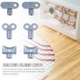 Key for bleeding the radiator