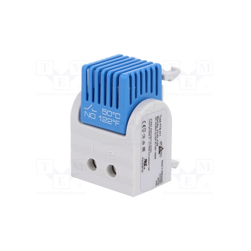 1 pcs x STEGO - 01161.0-00 - Sensor: thermostat, NO, Topen: 40°C, Tclos: 50°C, 5A, 250VAC, ±7°C