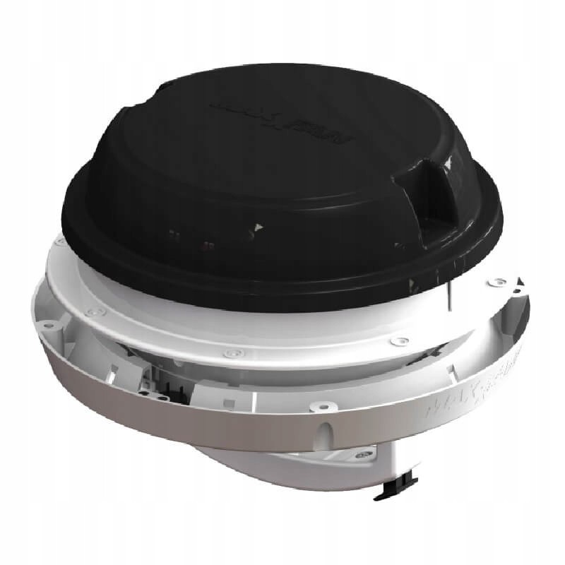 Maxxfan dome plus black roof wall fan