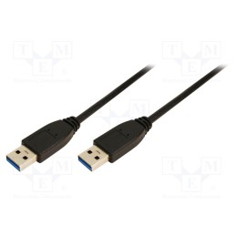 1 pcs x LOGILINK - CU0040 - Cable, USB 3.0, USB A plug,both sides, nickel plated, 3m, black