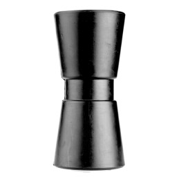 Keel roller with white rubber sleeve, length 190 mm