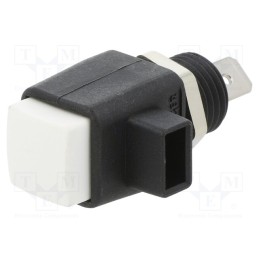 1 pcs x SCHu00dcTZINGER - ESD 798 / WS - Laboratory clamp, white, 16A, screw, nickel, polyamide, -25÷90°C