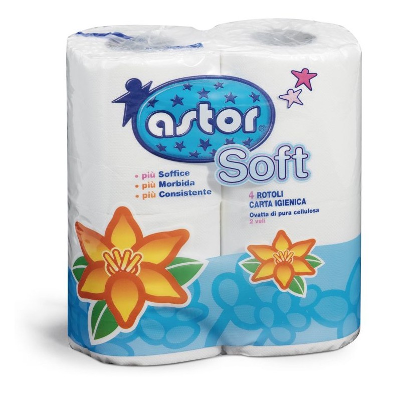 Chemical toilet paper, 4 rolls, soluble