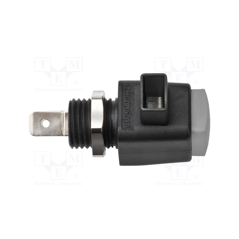 1 pcs x SCHu00dcTZINGER - ESD 798 / GR - Laboratory clamp, grey, 16A, screw, nickel, polyamide, -25÷90°C