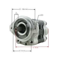 Hydraulic pump toyota 8fg10 18 4y 8fd10 18