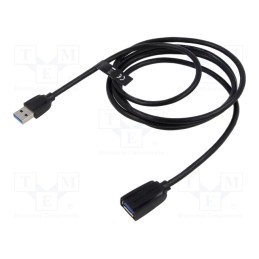 1 pcs x VENTION - VAS-A45-B150 - Cable, USB 3.0, USB A socket,USB A plug, nickel plated, 1.5m