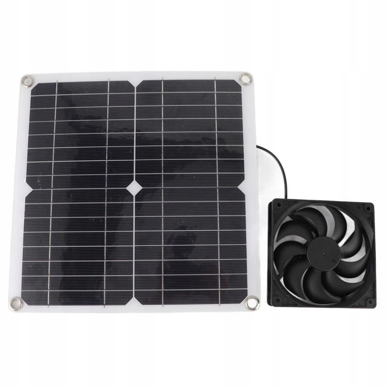 Light and portable fan with solar panel