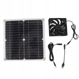 Light and portable fan with solar panel